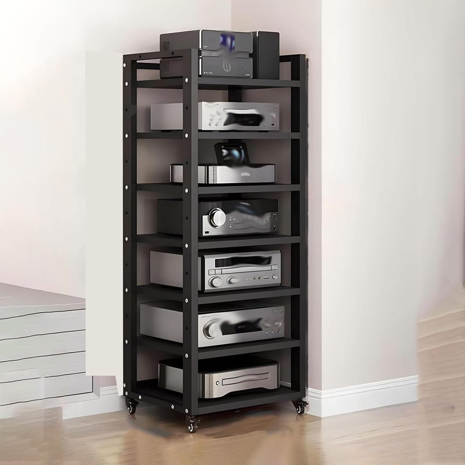 Amazon.com: CHZDPP 6-Tier Adjustable Corner Record Player Stand/AV